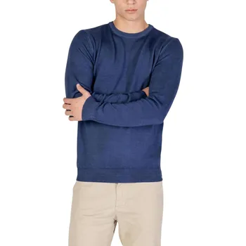 Pánský svetr Pánský vlněný svetr Yos Yos modrá | krémová 3458670