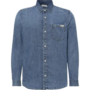 Pánská košile Calvin Klein Jeans džínová košile Calvin Klein bílá | světle modrá | krémová 3456829