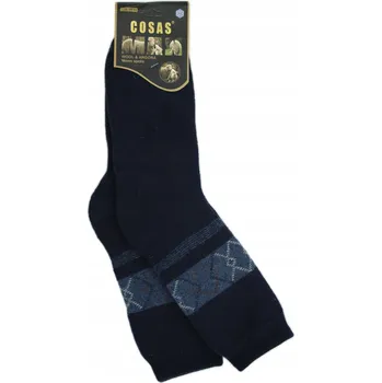 Pánské oblečení 2 páry Ponožky z angorské vlny, silné, teplé, froté, velikost 39-42