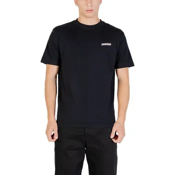 Pánské tričko Napapijri pánské tričko s krátkým rukávem Napapijri černá 3454277