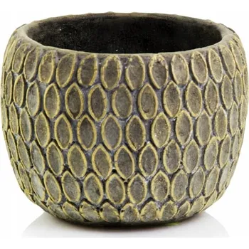 Květináč Keramický Květináč , zlatý, žlutý Polnix 10 cm x 13 x 10 cm