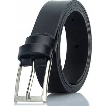 Opasek Kožený opasek pánský chlapecký ČERNÝ Konec školního roku 80cm