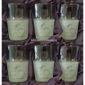 Pískovaná souprava Rosa - Baletní piškoty