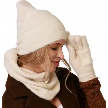 Čepice Alur sada: čepice, nákrčník (rolák), rukavice univerzální velikost, bílá