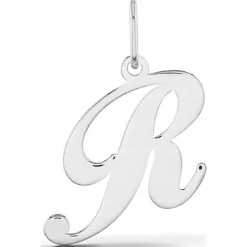 Přívěsek STŘÍBRNÝ PŘÍVĚSEK NA ŘETÍZEK PŘÍVĚSEK PÍSMENO R OZDOBNÉ 925 PÍSMENO