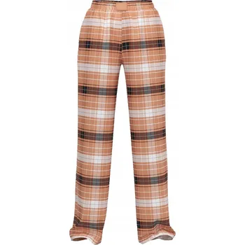 Dámské pyžamo Pyžamové kalhoty z modalu a bavlny Victoria's Secret hnědá kostka S (M)