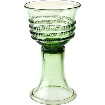 Sklenice Pohár 0,15l s rádlovou spirálou (Replika historického skla)