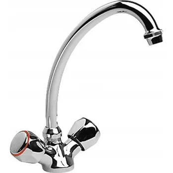 Vodovodní baterie Stojánková umyvadlová baterie Invena Modena, stříbrná