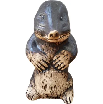 Zahradní dekorace Krtek - mrazuvzdorná keramika