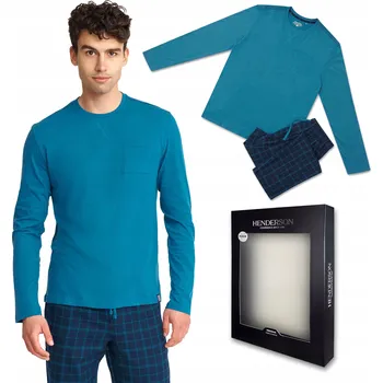 Pánské pyžamo Pánské bavlněné pyžamo s dlouhým rukávem HENDERSON UNUSAL - XL