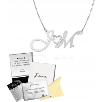 Náhrdelník Stříbrný náhrdelník s VYBRANÝMI INICIÁLAMI a věnováním