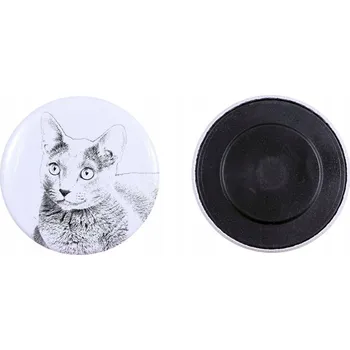 Obraz Ruská modrá kočka – kolekce jedinečných magnetů, vlastní fotografie, má