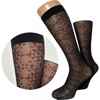 Dámské ponožky Podkolenky PREDA geometrický vzor, univerzální velikost