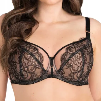 Podprsenka GORSENIA Podprsenka s kosticemi, nevyztužená Black to black 834 černá 70G