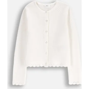 Dámský svetr Dívčí propínací svetr Ecru Elegantní Společenský Velikost 164 Coccodrillo WC5