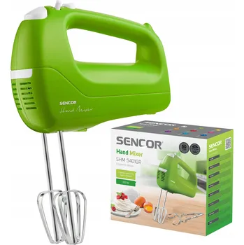 Ruční šlehač Sencor SHM 5401GR 200W zelený s turbo funkcí