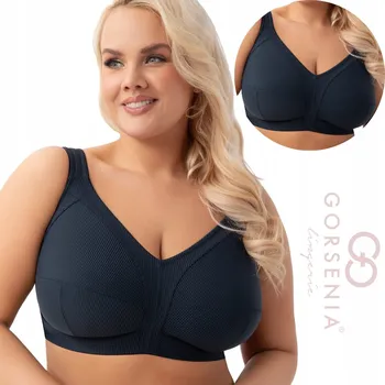 Podprsenka Gorsenia podprsenka nevyztužená modrá velikost 100G