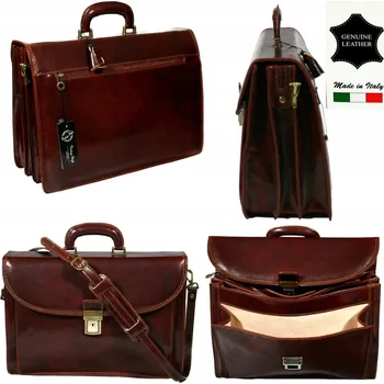 Pánská aktovka GSTL aktovka z pravé kůže - unisex