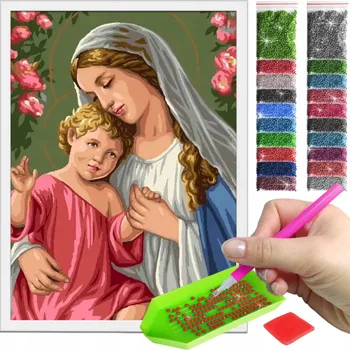 Obraz Sada diamantová výšivka + rámeček Diamond painting mozaika velký obraz příslušenství