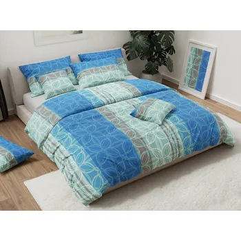 Povlečení Krepové povlečení ROMANCE modré Rozměr povlečení: 70 x 90 cm | 140 x 200 cm