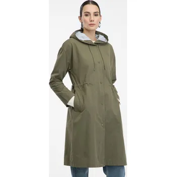 Dámský kabát Orsay dámský kabát zelený trenčkot s kapucí velikost 40