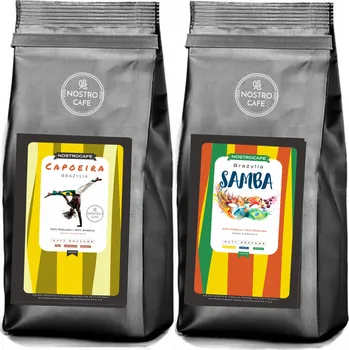 Káva zrnková směs NostroCafe BRAZÍLIE MOGIANA, BRAZÍLIE SANTOS 2000 g