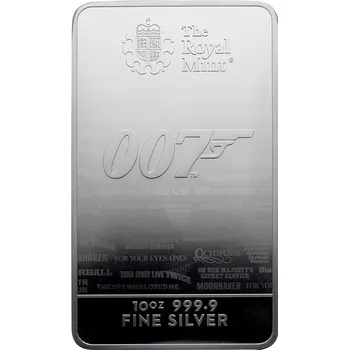311g The Royal Mint - James Bond 007 Investiční stříbrný slitek