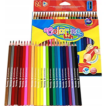 Pastelka Sada pastelek pro dítě HEXAGONÁLNÍ pastelky 24 COLORINO