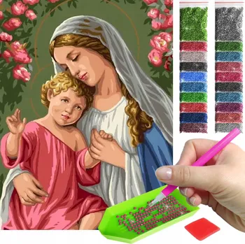 Diamantové malování Diamantová výšivka pro děti mozaika diamantové malování 5D Marie Ježíše náboženství