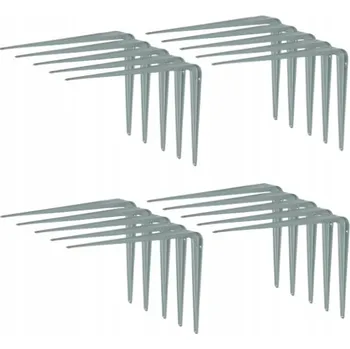 Koupelnový nábytek Stříbrná konzole na polici 400 x 450 mm, podpěra pro nástěnnou polici, styl loft