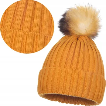 Čepice Majka Zimní čepice beanie žlutá, univerzální velikost