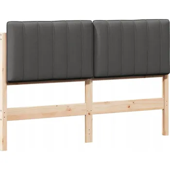 Čalouněné čelo postele s čelo Hnědá a černá 135 cm