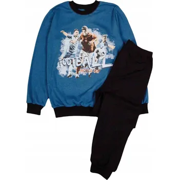 Chlapecké oblečení Chlapecké pyžamo fotbalisté modro-černé Tup Tup, vel. 12 128