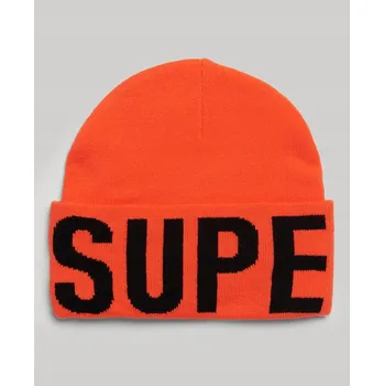 Pokrývka hlavy Superdry zimní čepice beanie oranžová, univerzální velikost