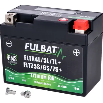Motobaterie Baterie Fulbat FLTX4L/5L/7L+ - FLTZ5S/6S/7S+ Lithiová LiFePO4 12 V 3 Ah 180 A FB560636