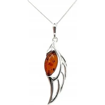 Přívěsek Přívěsek stříbrný PŘÍVĚSEK s jantarem certifikát křídlo křidélko FILM