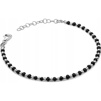 Náramek STŘÍBRNÝ NÁRAMEK Ag 925 S OZDOBNÝMI KORÁLKY