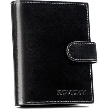 Peněženka Rovicky pánská peněženka z pravé kůže černá - muž