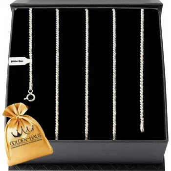 Řetízek STŘÍBRNÝ ŘETÍZEK DÁMSKÝ DAISY 45cm / 2mm 925 PEVNÝ / ODOLNÝ + DÁREK