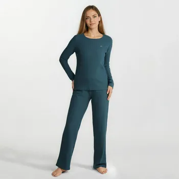 Dámské pyžamo TREAT WEAR DÁMSKÉ PYŽAMO - RELAX: Zelená Smaragdová M