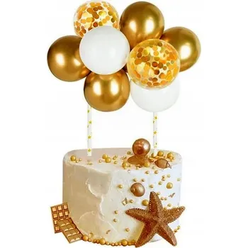 Dortová svíčka ZÁPICH BALONY NA DORT URODZINY ZDOBIČKA SMĚS