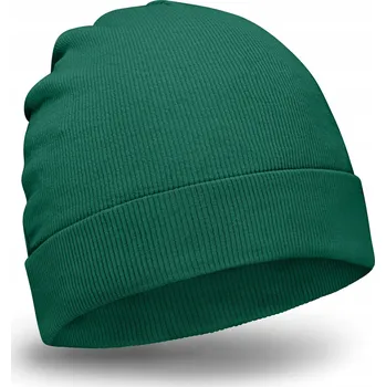 Čepice Dámská a pánská Čepice bavlna zelené barvy 54-58 cm