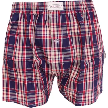 Trenýrky Moderní plátýnkové trenýrky Climber 3100C13 navy-red kostka velikost M-46/48