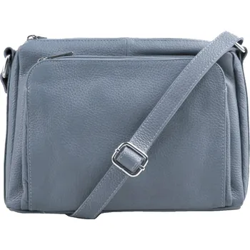 Kabelka Kožená crossbody kabelka 5542 modrá, MAXFLY