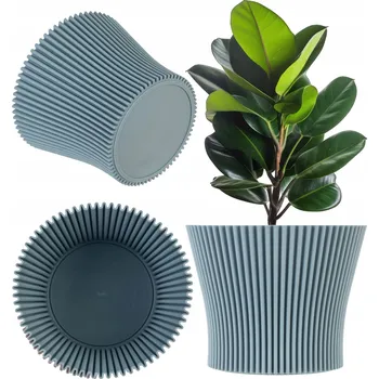 Květináč Zelený plast Květináč Kadax 16 cm x 16 x 12,5 cm