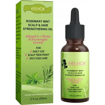 Vlasová regenerace Sérum s olejem pro růst vlasů, posiluje suché vlasy, přírodní, 59 ml