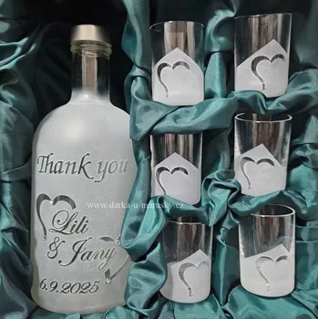 Souprava šperků Svatební souprava Rohana 6+1 - Thank you