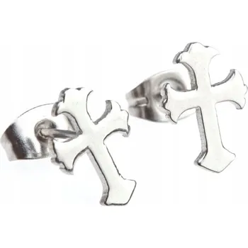 Náušnice Náušnice šroubky Kříž Křížky ocel 316L