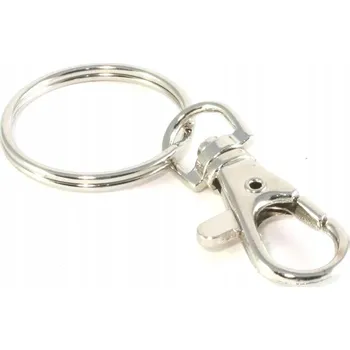 STŘÍBRNÝ úchyt KARABINA PŘÍVĚSEK NA KLÍČE SZEKLA kov