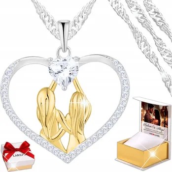 Náhrdelník BFF náhrdelník pro 2 – Srdíčko, pár, srdce pro nejlepší kamarádky / páry